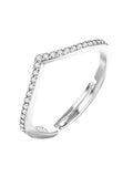 Joban Fashion Silver Brass Adjustable Ring | Grocsy