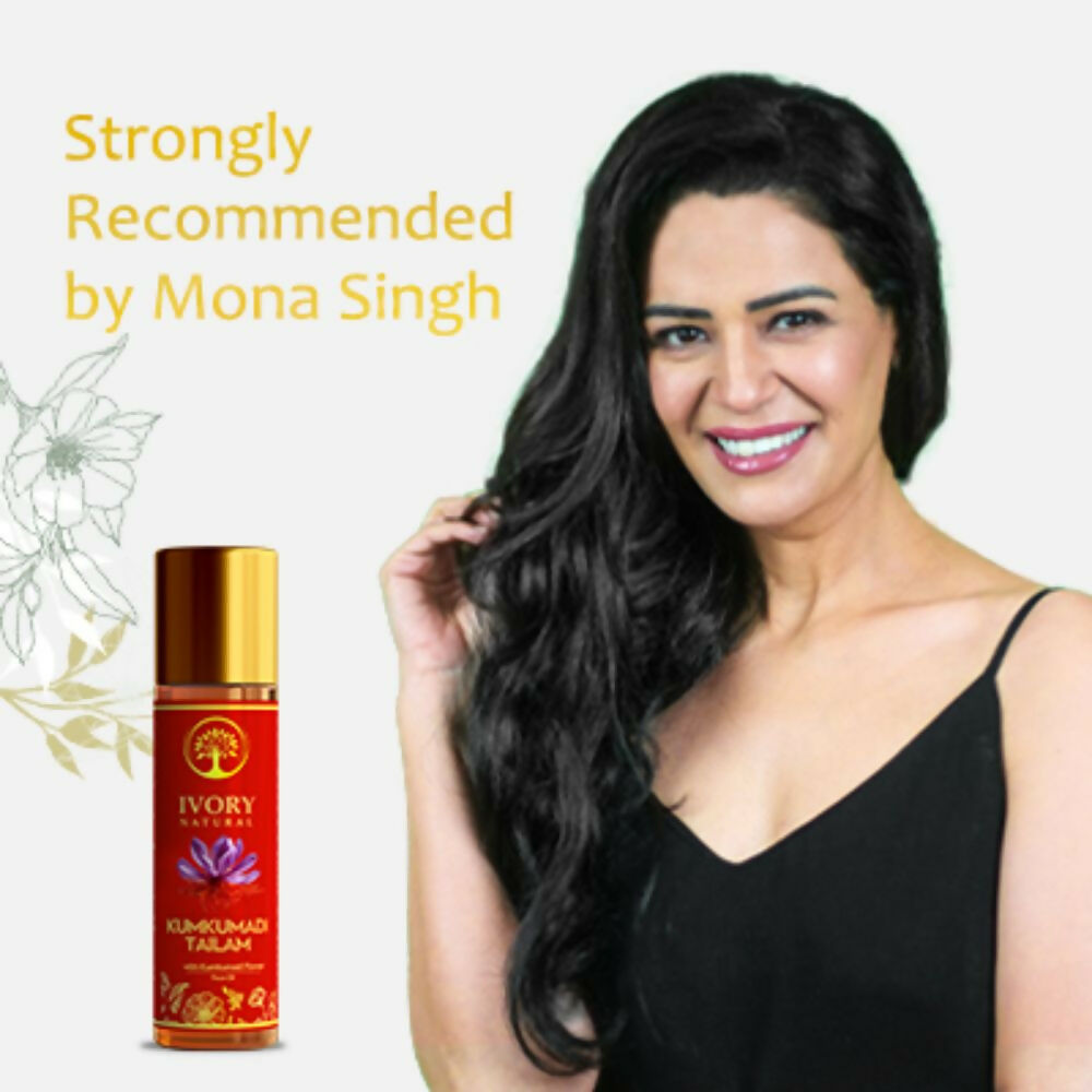 Ivory Natural Kumkumadi Tailam Face Oil - Saffron And Lotus Essence For Skin Revitalization | Grocsy