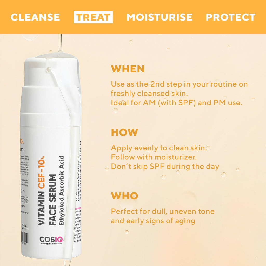Cos-IQ Vitamin CEF-10% Face Serum | Grocsy