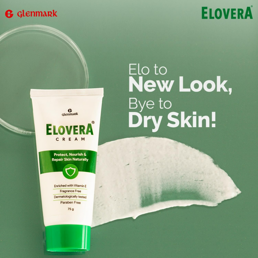 Glenmark Elovera Moisturising Cream For Dry Skin | Grocsy