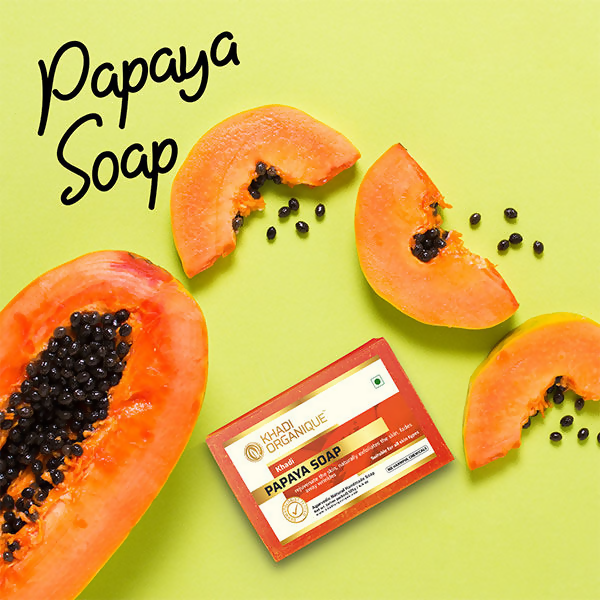 Khadi Organique Papaya Soap | Grocsy