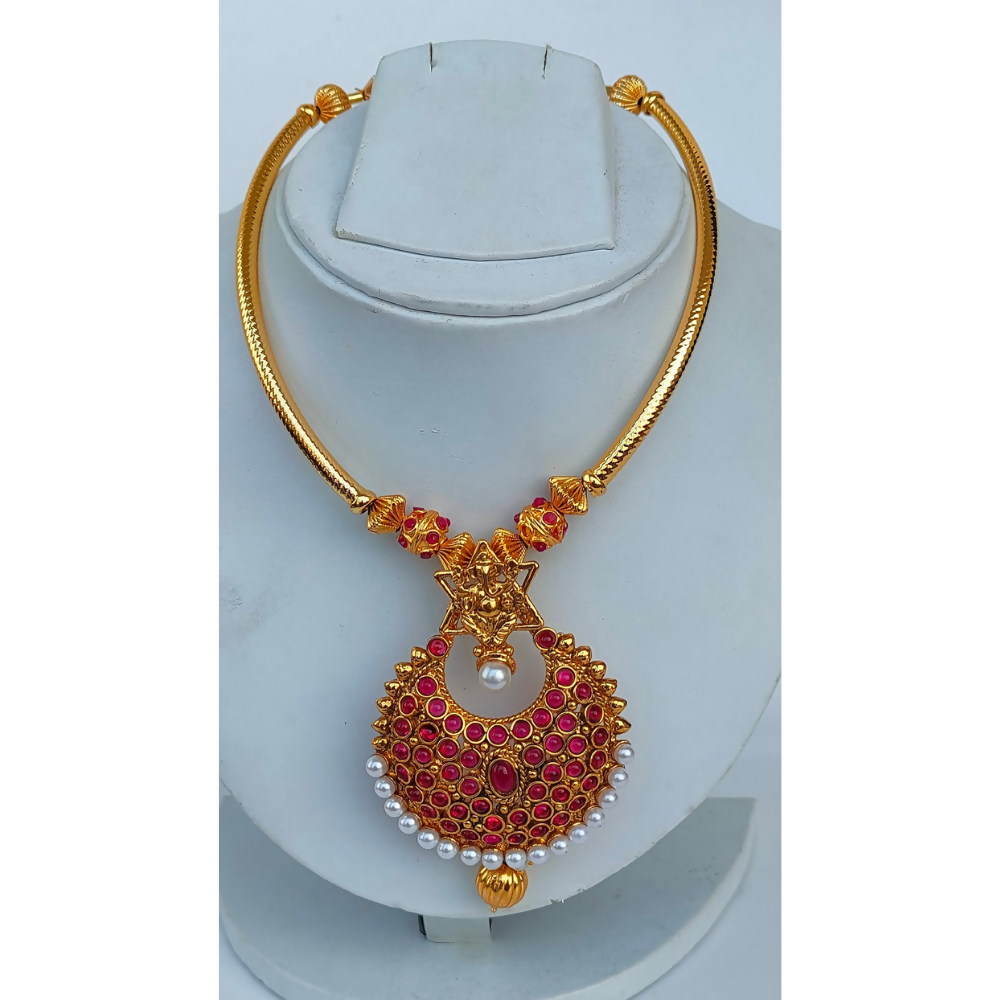 Pink Kemp Ganesh Necklace | Grocsy
