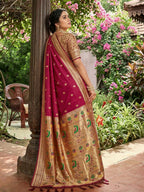 Shree Shyam Fashion Pink Soft Silk Saree | Grocsy