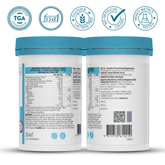 Swisse Glucosamine Sulfate+ Tablets | Grocsy