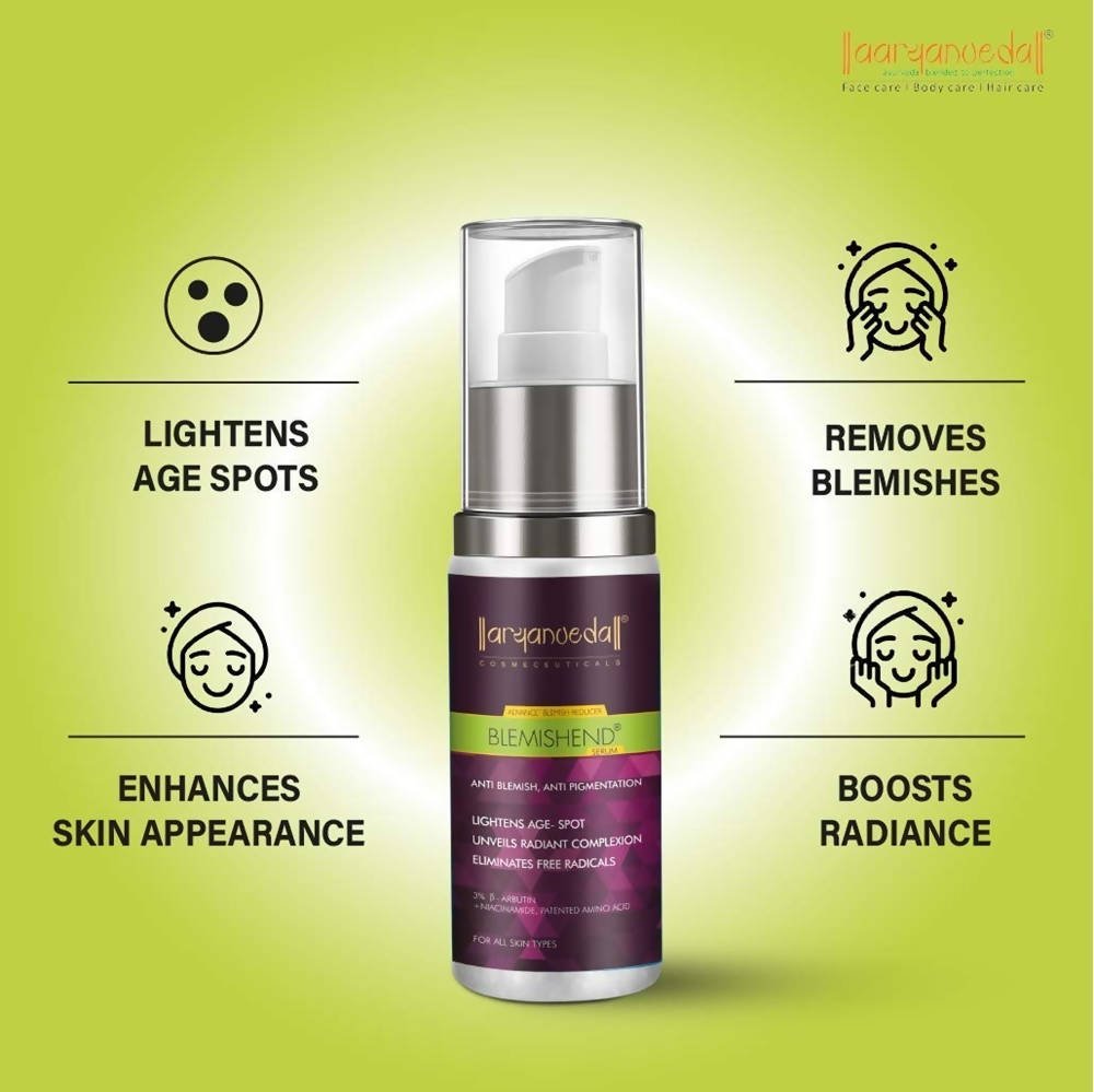 Aaryanveda Blemishend Advance Blemish Reducer Serum | Grocsy