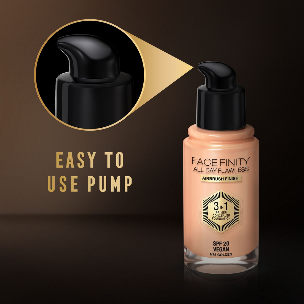 Max Factor Face Finity All Day Flawless 3 In 1 Foundation - Golden | Grocsy