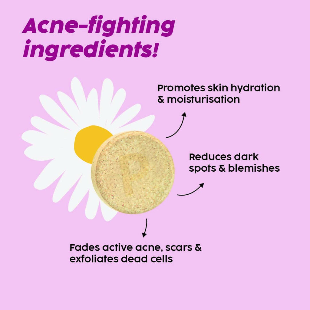 PLIX The Plant Fix Acne Fighter Effervescent Tablets - Mango | Grocsy