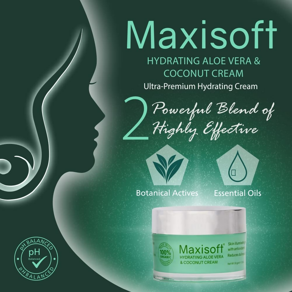 Maxisoft Hydrating Aloe vera & Coconut Cream | Grocsy