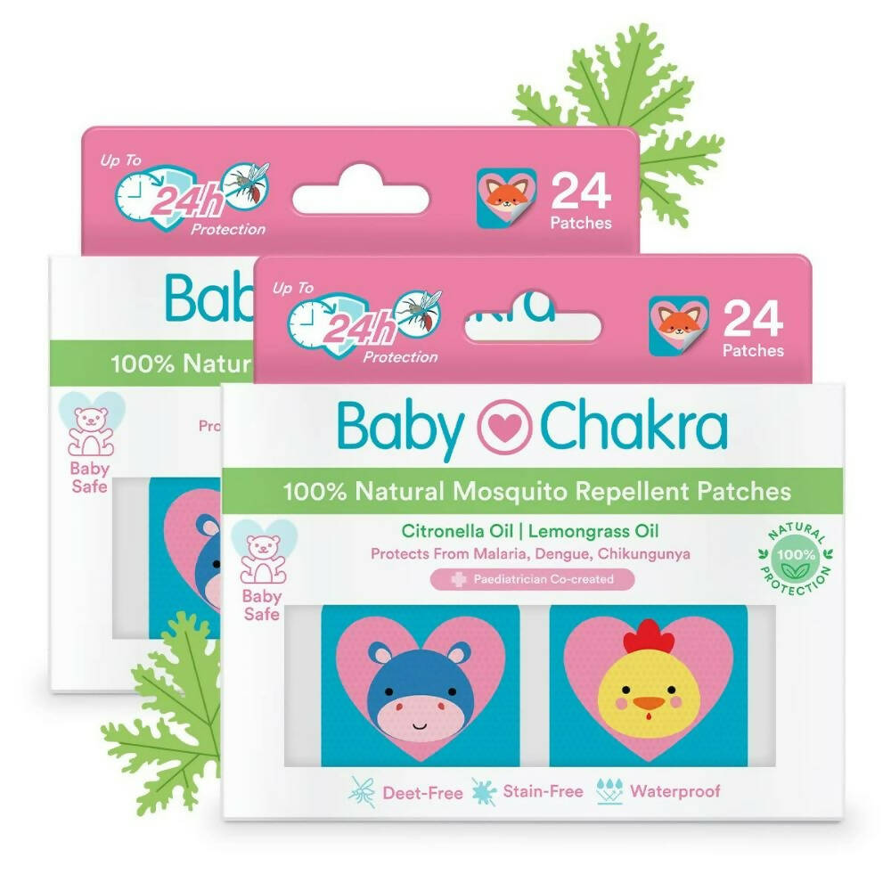 BabyChakra 100% Natural Mosquito Repellent Patches | Grocsy