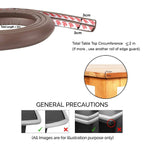 Safe-O-Kid Unique High Density L-Shaped 2 Mtr Long Large Edge Guard Strips-Brown | Grocsy