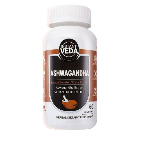 Instant Veda Ashwagandha Capsules | Grocsy