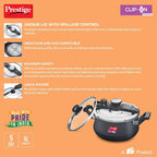 Prestige Clip On Hard Anodised Pressure Cooker | Grocsy