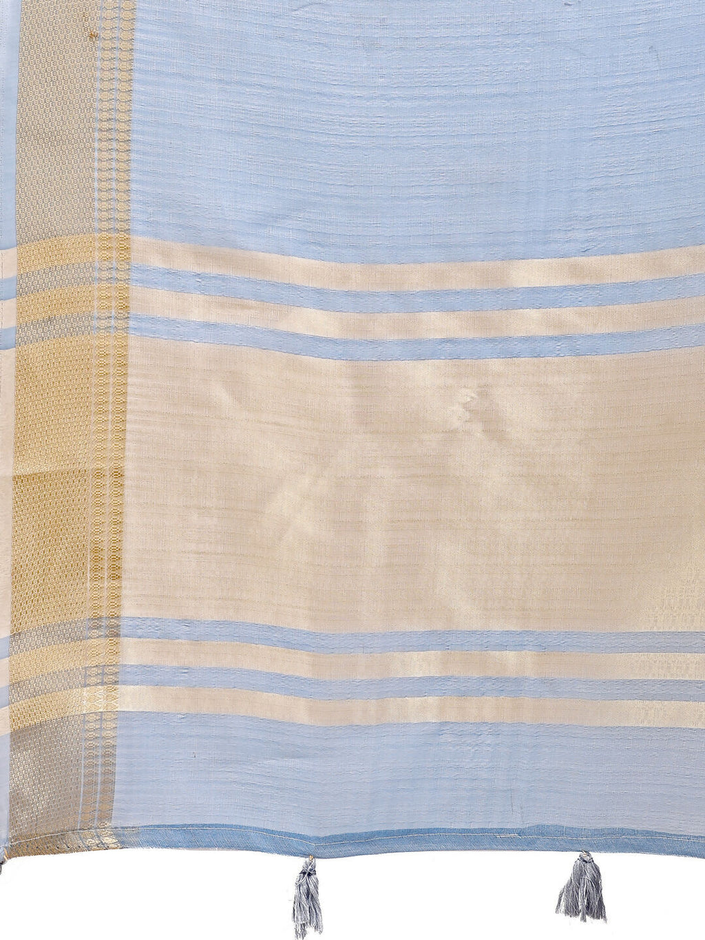 Shree Shyam Fashion Seoul Sky Blue Organza Saree | Grocsy
