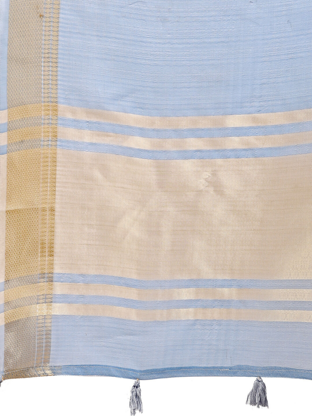 Shree Shyam Fashion Seoul Sky Blue Organza Saree | Grocsy
