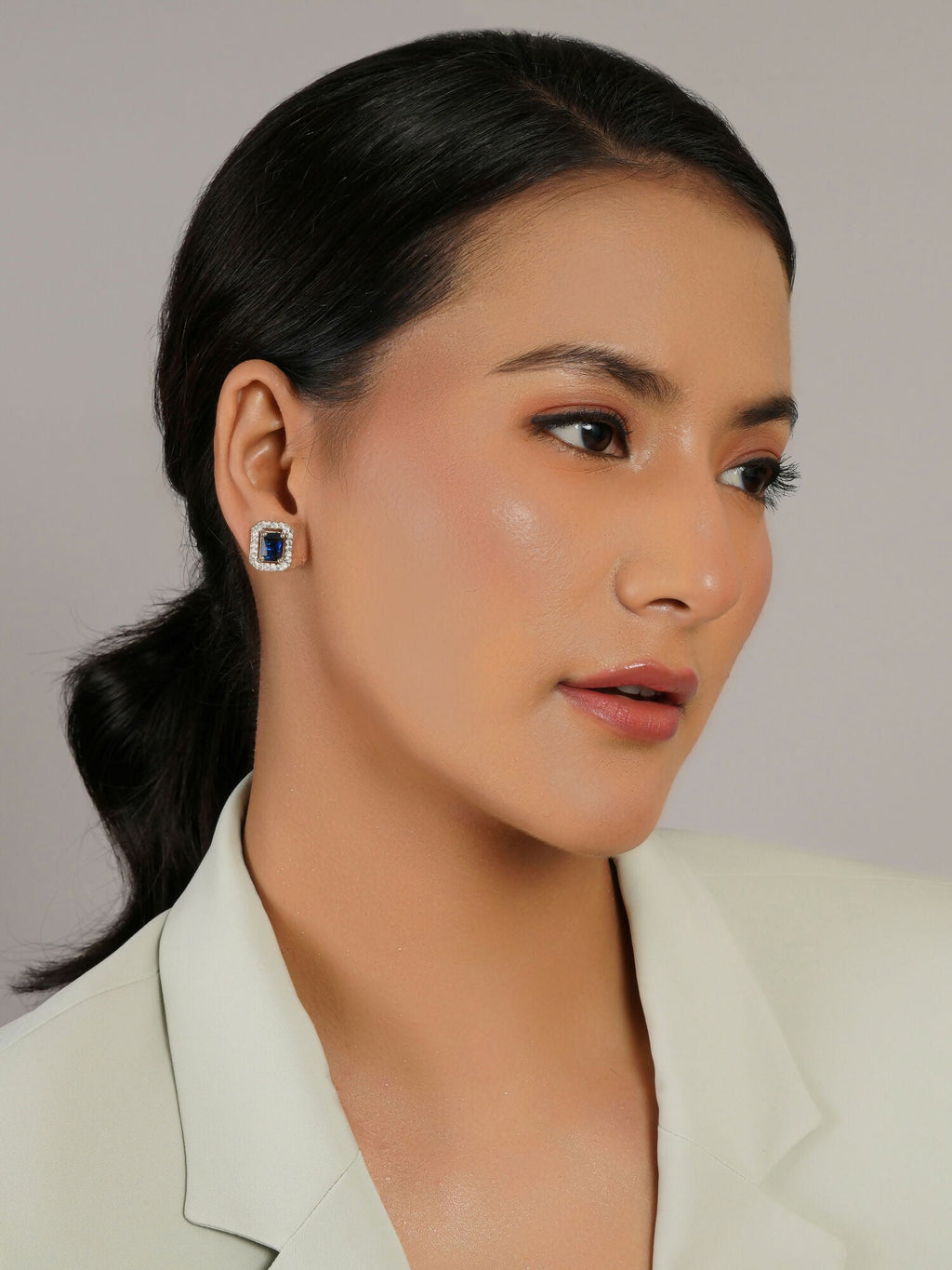 stone stud (Blue) - Ruby Raang | Grocsy