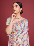 Vedant Vastram Dhakai Jamdani Cotton Saree - Red | Grocsy