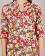 Jaitra Apparels Women Printed Rayon Straight Kurta (Multicolor) | Grocsy