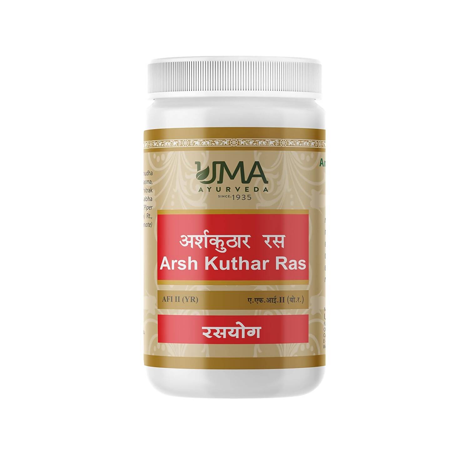 Uma Ayurveda Arsh Kuthar Ras Tablets | Grocsy
