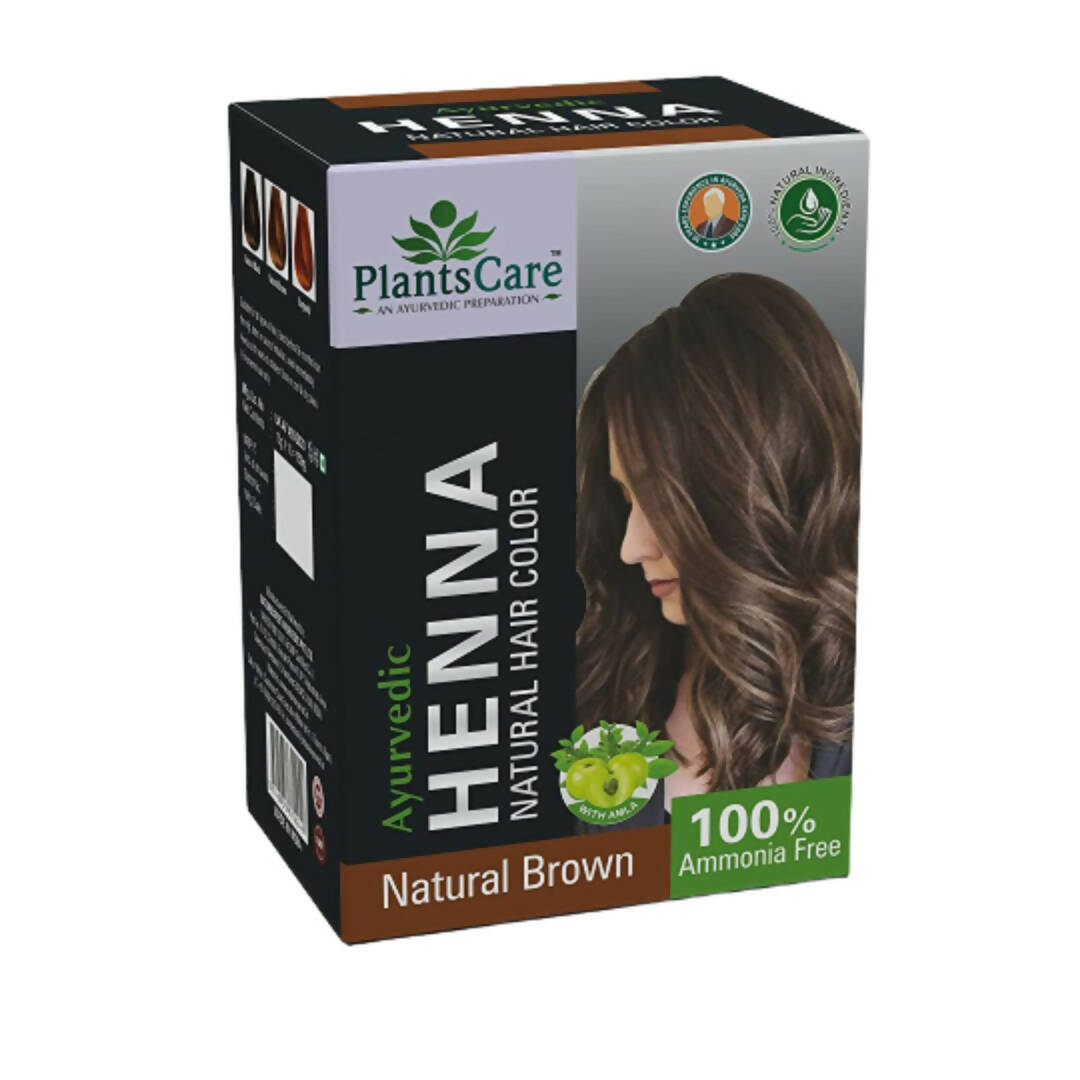 Plants Care Ayurvedic Henna Natural Hair Color Brown | Grocsy