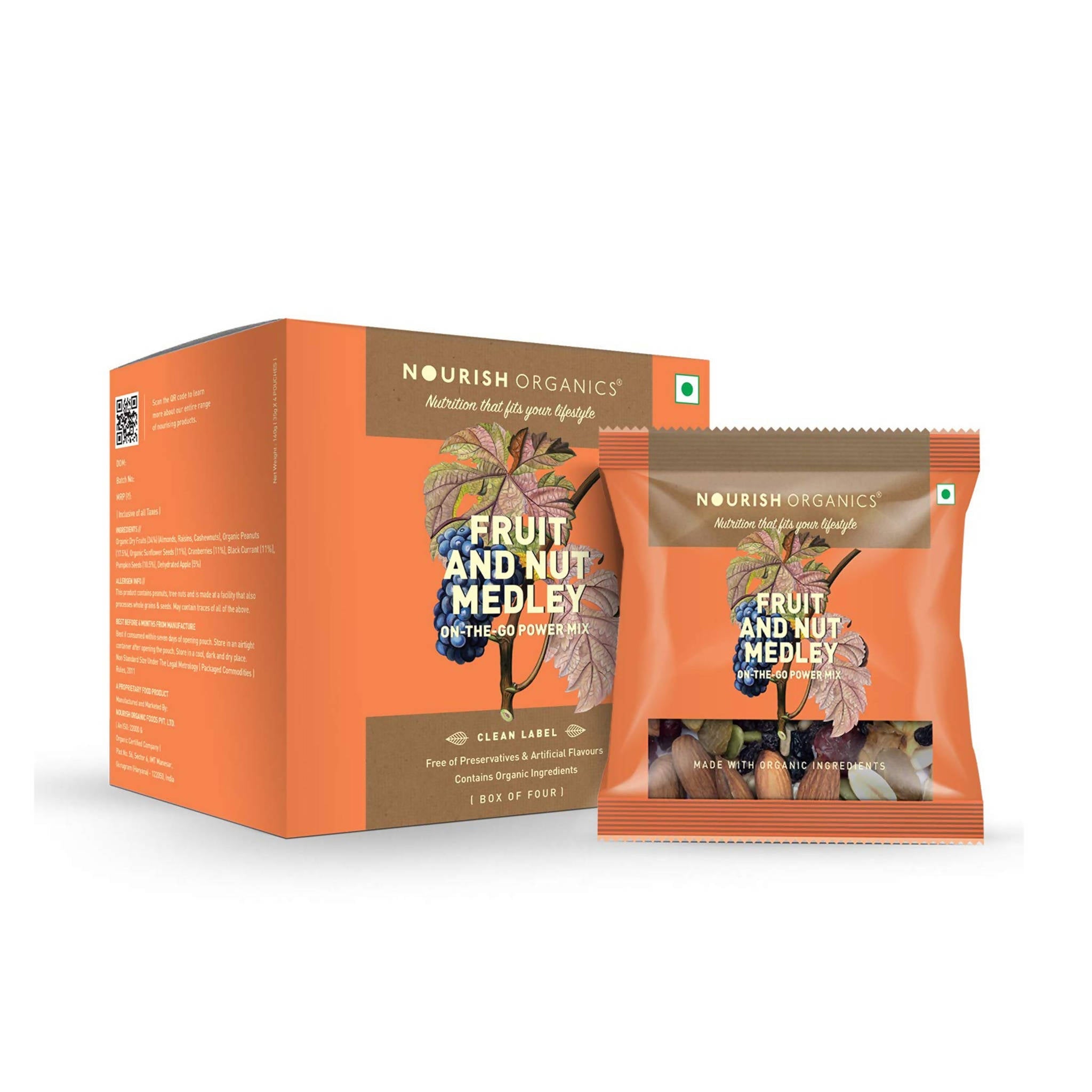 Nourish Organics Fruit and Nut Medley | Grocsy