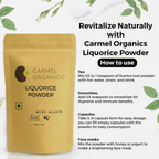 Carmel Organics Liquorice/Mulethi Root Powder | Grocsy