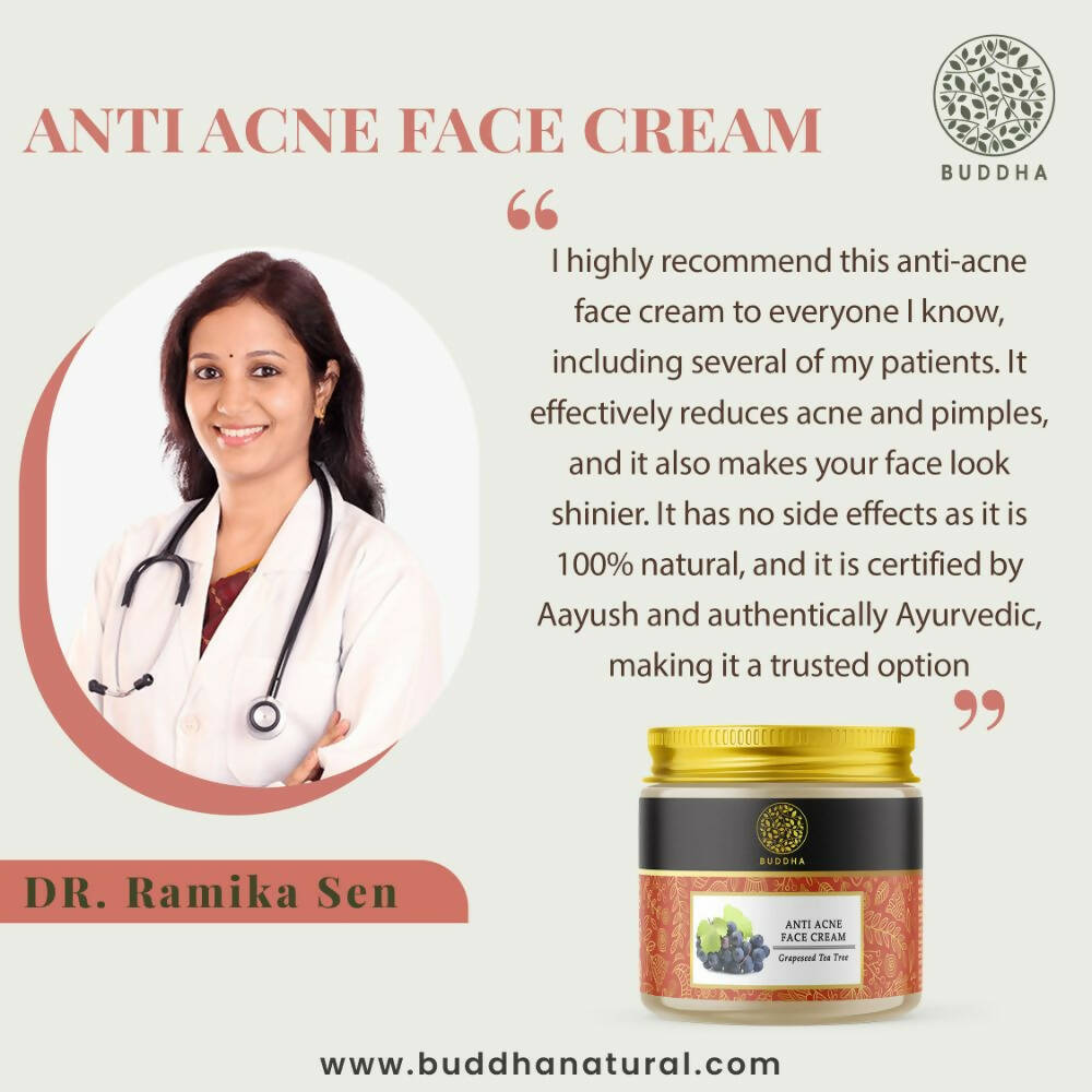 Buddha Natural Anti Acne Face Cream | Grocsy