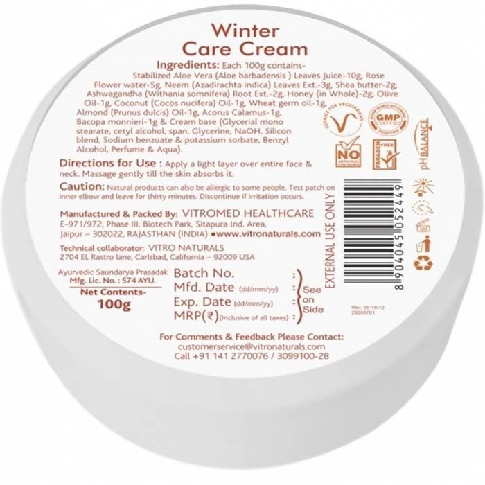 Vitro Naturals Winter Care Cream | Grocsy