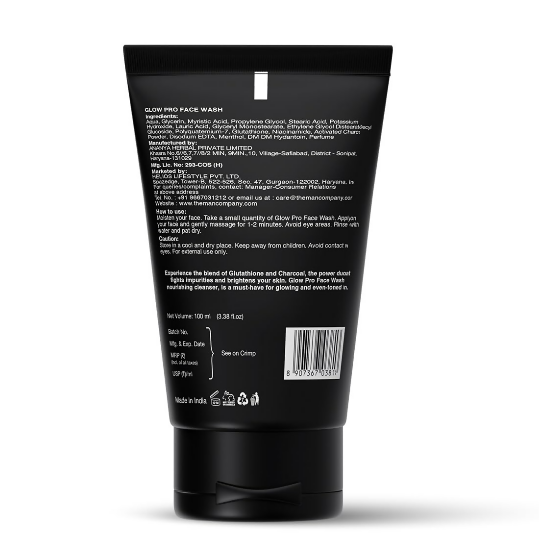The Man Company Glow Pro Face Wash For Men | Grocsy