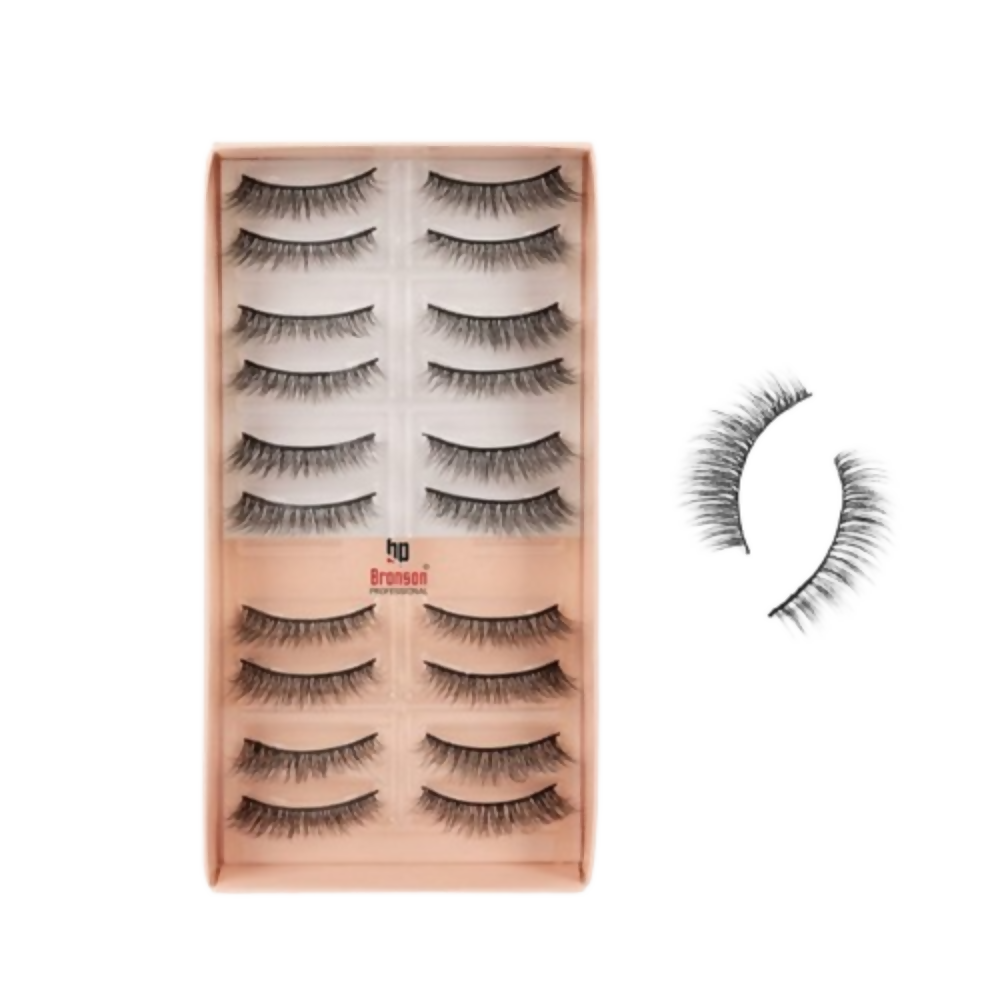 Bronson Professional Eyelash Set 3d False Long And Natural Eye Makeup - L07 | Grocsy
