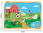Webby Farm House Wooden Jigsaw Puzzle- 40 Pcs | Grocsy