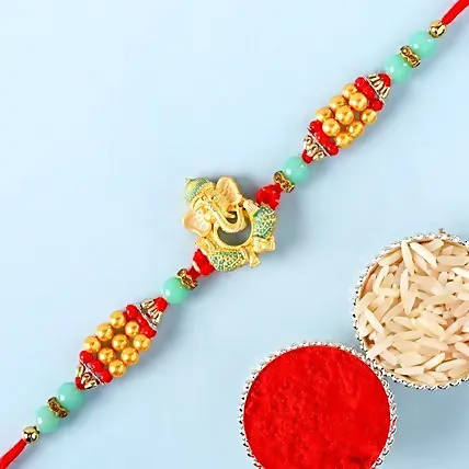Divine Lord Ganesha Rakhi | Grocsy