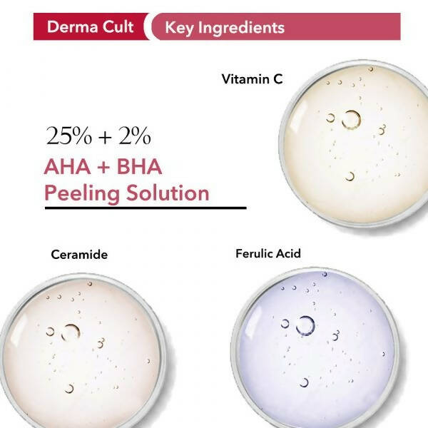 Professional O3+ Derma Cult 25% AHA + BHA 2% Peeling Solution Serum | Grocsy