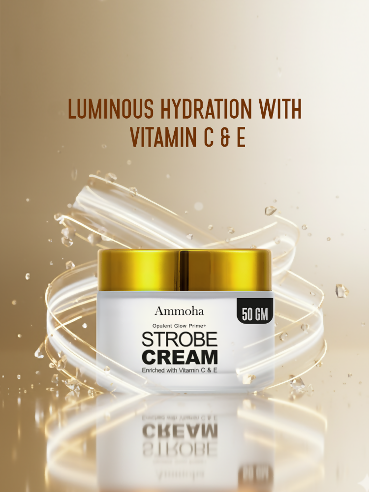 Ammoha Cosmetics Opulent Glow Illuminating Strobe Cream with Vitamin C | Grocsy