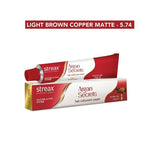 Streax Professional Argan Secrets Hair Colourant Cream - Light Brown Copper Matte 5.74 | Grocsy