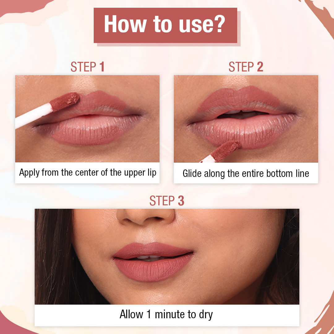 The Natural Wash Matte Velvet Longstay Liquid Mini Lipstick - 05 Plumberry | Grocsy