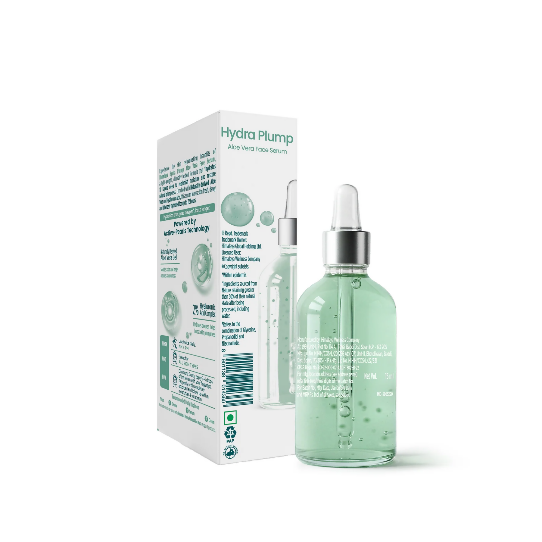 Himalaya Herbals Hydra Plump Aloe Face Serum | Grocsy