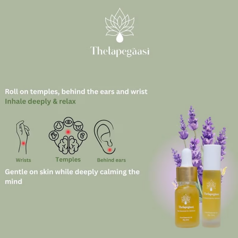 Thetapegaasi Lavender Pure Essential Oil Roll-On | Grocsy