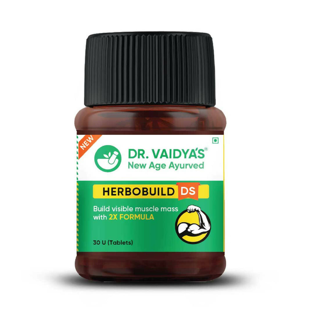 Dr. Vaidya's Herbobuild DS (Double Strength) Tablets | Grocsy