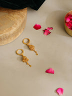 Ruby Raang Gold Loop Heart Earrings | Grocsy