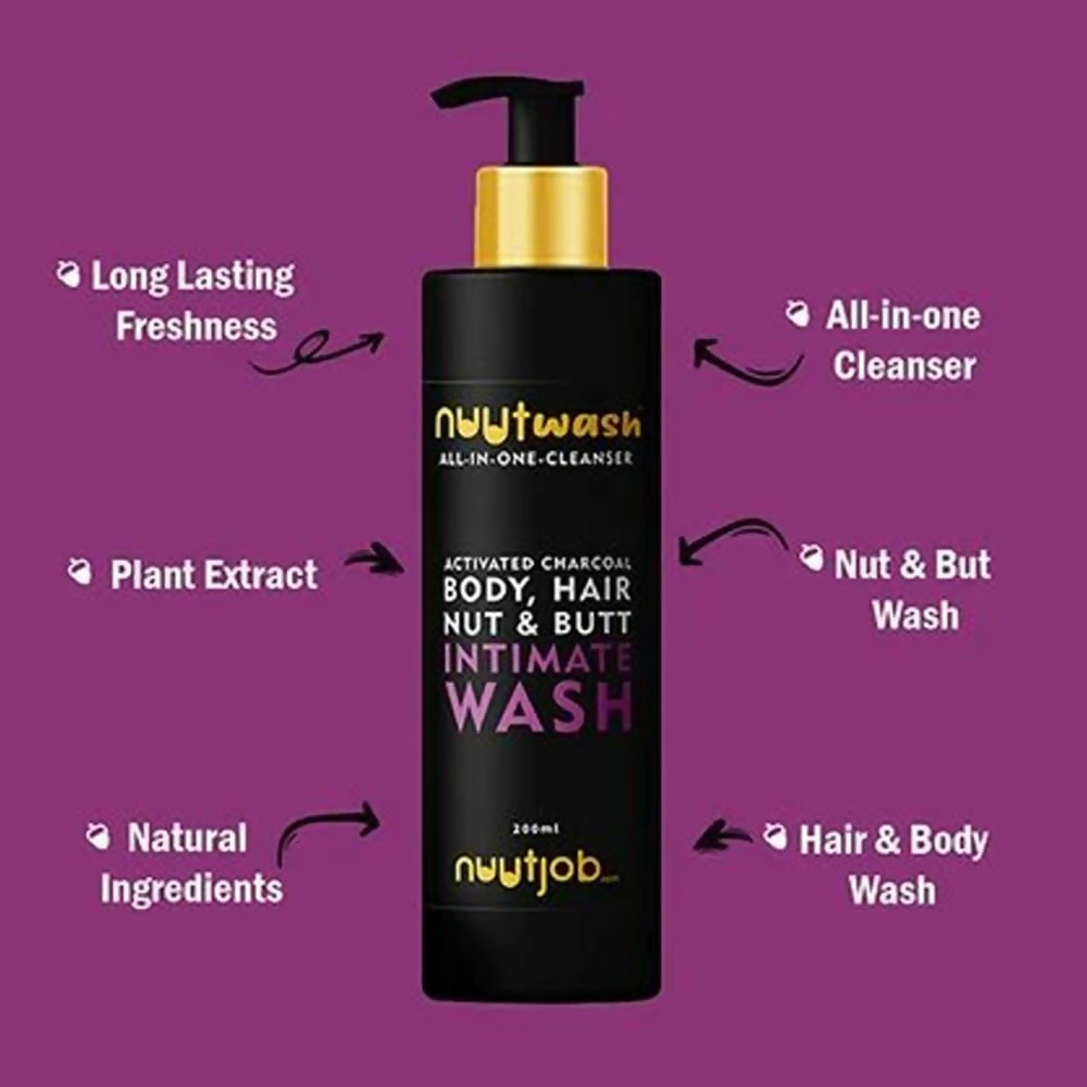 Nuut Guard Nuutwash All-in-One Cleanser For Men Intimate Nut-Butt-Body & Hair Wash | Grocsy