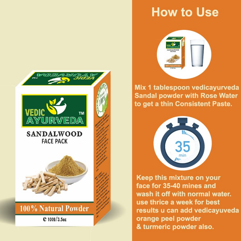 VedicAyurveda Sandalwood Powder | Grocsy