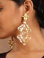 trueBrowns Gold-Polished Tear Drop Earrings | Grocsy