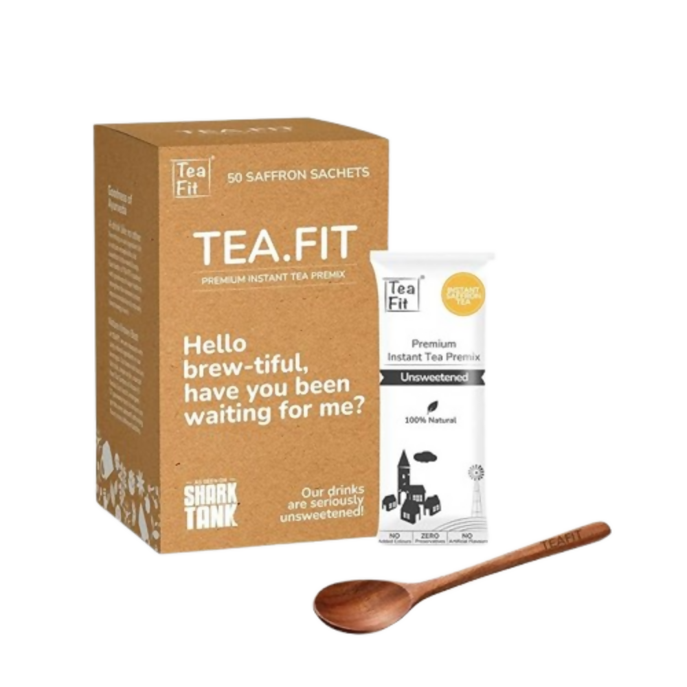 TeaFit Premium NO SUGAR Instant Saffron Tea Premix | Grocsy