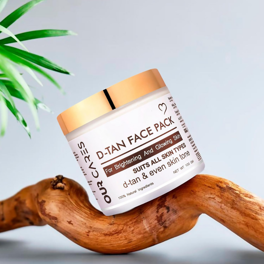 Our Cares D-TAN Face Pack for Instant Tan Removal & Sun Damage Protection | Grocsy