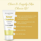 Glamveda Kesar Chandan Kumkumadi Fairness Face Wash | Grocsy