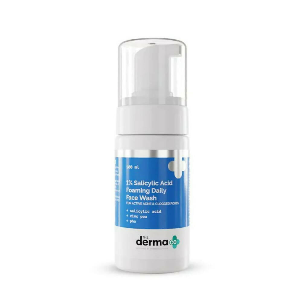 The Derma Co 1% Salicylic Acid Foaming Daily Face Wash | Grocsy