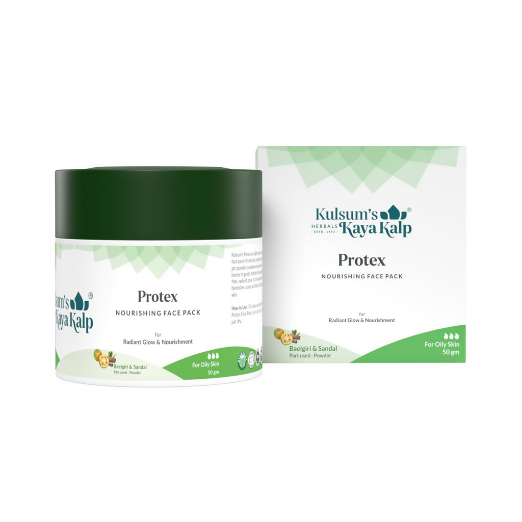 Kulsum's Kaya Kalp Protex Nourishing Face Pack With Baelgiri & Sandalwood | Grocsy