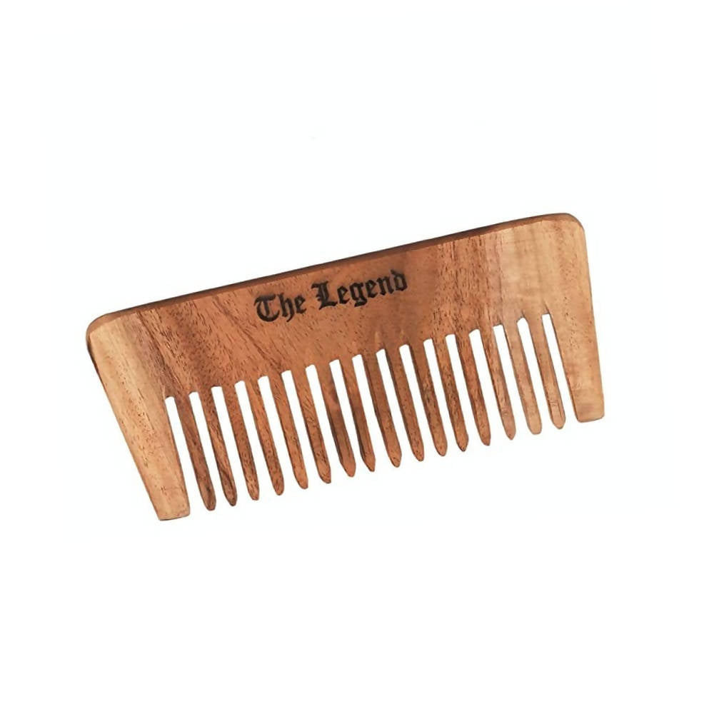 The Legend Organic Pure Neem Wood Comb Wide Teeth | Grocsy