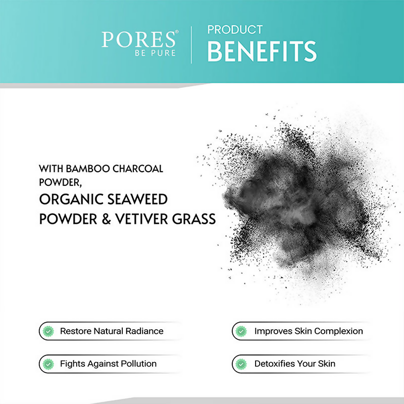 Pores Be Pure Charcoal & Seaweed Face Pack | Grocsy
