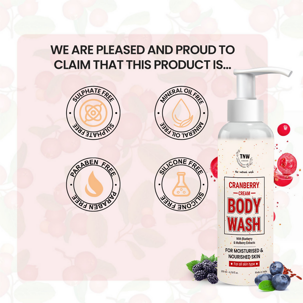 The Natural Wash Cranberry Cream Body Wash | Grocsy